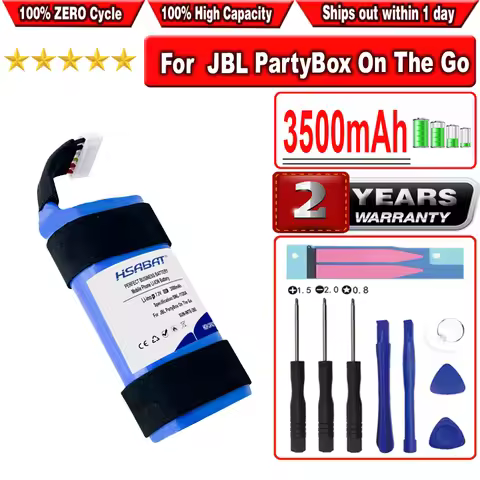 HSABAT 3500mAh SUN-INTE-265 Battery for JBL PartyBox On The Go OTG Bluetooth Wireless Speaker