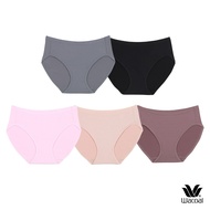 Wacoal Surprise Panty กางเกงในใส่สบายวาโก้ รูปแบบ Bikini แพ็ค 5 ชิ้น รุ่น WU1C34/WU1F34 คละสี