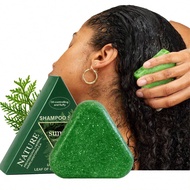 Refreshing Oil-Control Herbal Shampoo Bar, 120g/4.232oz. Made With Cypress Leaves And Uzbek Herbs, I