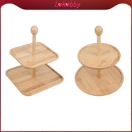 [Lohobby] Wood Cupcake Stand with Tiered Trays, Dessert Display Stands, Cupcake Display Stand, for W