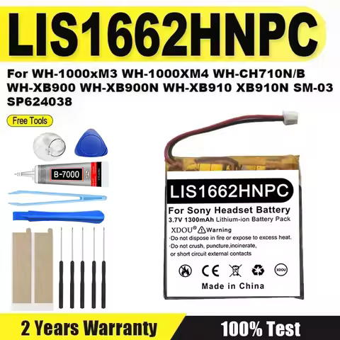 Battery LIS1662HNPC For Sony WH-1000xM3 WH-1000XM4 WH-CH710N/B WH-XB900 WH-XB900N WH-XB910 XB910N SM