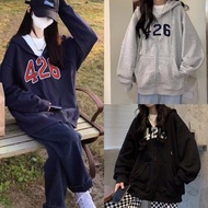 Women's Loose-Fitting Zip-Up Hoodie