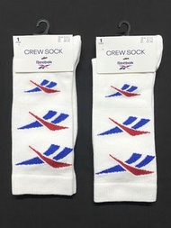 Reebok CL REPEAT VECTOR Men's White Crew Socks 男裝 白襪 運動襪 中筒襪 高筒襪 長襪 (Size: M & L 中碼 大碼) (包平郵 Free lo