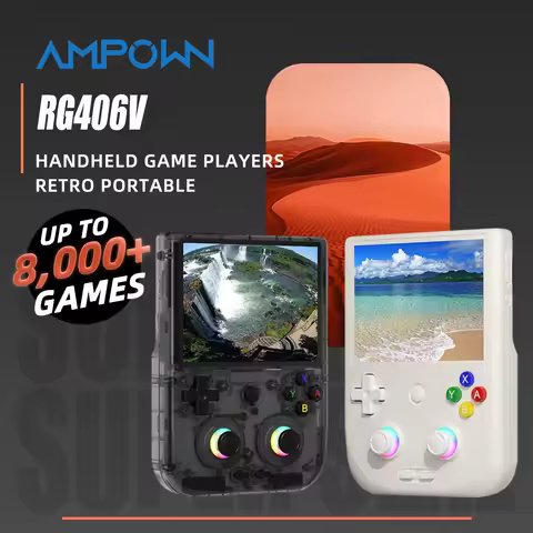 AMPOWN ANBERNIC RG406V Handheld Game Players 4'' Touch Screen Android 5500mAh Video Game Console Ret