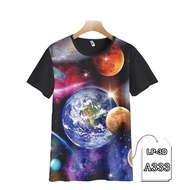Planet Shirt Kids and Adults Planet Galaxy 3D Printing LP3D-A333 Fashion