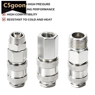 C5GOON European Style 3-in-1 Self-Locking Quick Connector For Pneumatic Tools & Air Lines G1/4 G1/2 