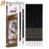NANZHIJIA 12Pcs Drawing Pencils 12B 14B Black Pencils Art Student Professional 3B 4B 5B 6B 7B 8B 10B