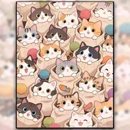 Diamond Painting Set Cartoon Cat Cat Jenga Diamond Painting Full Diamond 5d 2026 New Style