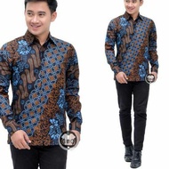 KEMEJA Men's Long Sleeve Batik Shirt - Men's Batik Shirt - Men's Batik - Men's Long Sleeve Batik Shi