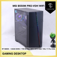 THERMALTAKE H350 RGB MSI B550M PRO-VDH WIFI Ryzen 7 5800X 32GB RAM 1TB NVMe SSD RTX 3070 8GB Win 11 