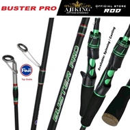 (5'6ft-8ft) JORAN PANCING SPINNING CASTING AJIKING BUSTER PRO LIGHTWEIGHT FISHING ROD WITH FUJI TOP 