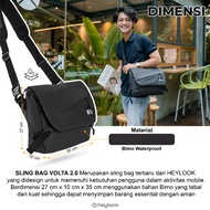 NEWEST HEYLOOK Official - Men's Sling Bag VOLTA 2.0 Men's Sling Bag Water Resist Waist Bag