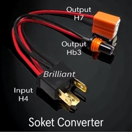 Express * H4 to H7 H11 HB3 HB4 Converter Adapter Light Socket
