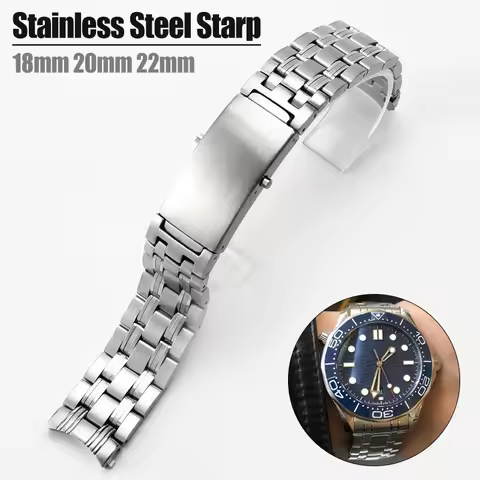 Stainless steel watch Strap for Omega Seamaster Speedmaster Planet Watchband men Bracelet Accessorie