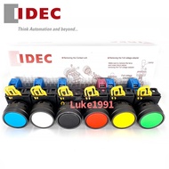 IDEC 22mm Self-Reset Button YW1B-M1E10G/M1E01R/M1E01Y/M1E01S/M1E01W/M1E01B YW-E10 Ready Stock
