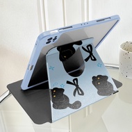 For iPad mini 7 6 5 4 8.3" 7.9" A17 Pro Clear Acrylic Tablet Protective Case Fashion Painted Pattern