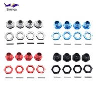 Simhoa 4 Pieces RC Hex Hubs RC Crawler 17mm Spare Parts Accessory Wheel Hex Adapter