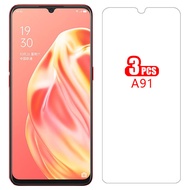 Case for oppo a91 cover screen protector tempered glass on oppoa91 a 91 91a 6.4 protective phone coq