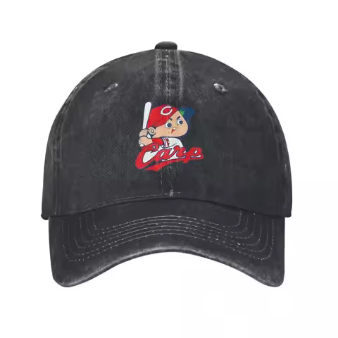 Hiroshima Toyo Carp Baseball Caps Fashion Denim Hats Outdoor Adjustable Casquette Hip Hop Baseball C