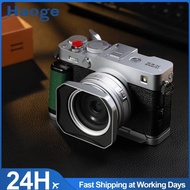 Haoge Squaret Metal Lens Hood for Fujifilm XF23mm F2.8 & Fuji XF27mmF2.8 R WR Lenses ,With Metal Cap
