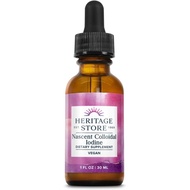 Heritage Store Nascent Colloidal Iodine Drops 246mcg, Liquid Supplement with Nascent Iodine from Atl