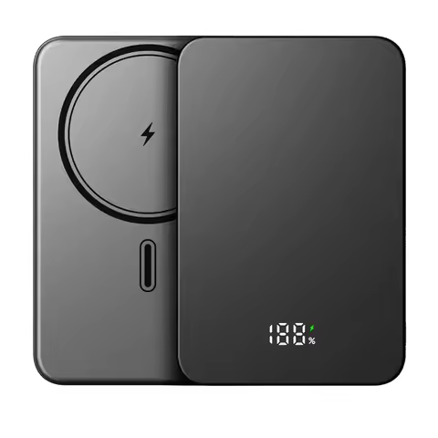 Metal Magnetic PowerBank Portable Wireless Fast Charger Slim Powerbank for Magsafe Spare External Ba
