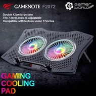 HAVIT Cooling Pad Cool Pad Coolpad Laptop HV-F2072 RGB DUAL FAN