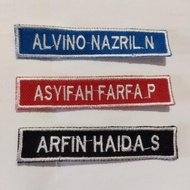 NOVA 01 470 Computer Custom Embroidered Name Bet 1.8x8.5cm Neat Stitching for Retail Uniforms
