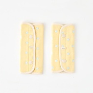 六層紗揹帶口水巾 黃色甜心