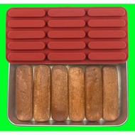 Silicone Tiramisu Finger Biscuit Mould Chocolate Finger  Bar mould