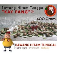 Bawang Hitam Tunggal 400 Gram / Black Solo Garlic/ Bawang Lanang Hitam