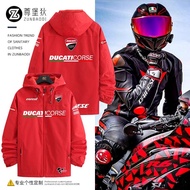 🏎️ เสื้อแข่งรถ F1 ทีม Ducati ทีมเดียวกัน A-Star ร่วมแบรนด์เสื้อแจ็คเก็ตแข่งสีแดง DUCATI มอเตอร์ไซค์ขี่มอเตอร์ไซค์แบบคลิป ชุดลำลองกลางแจ้ง