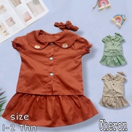 CHERON 23747 - Girls' Skirt Suits, Cute Casual Girls' NewBorn Suits, Latest Model Tops, Imported Kor