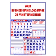 6Pages COMMERCIAL CALENDAR 8.5X13inches(100 Pcs) 93A 8.5X13inches(100 Pcs)
