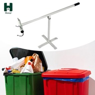 Homyl Manual Trash Compactor Touchless Trash Bin Compactor for 120-660L Wheel Bins Outdoor Dustbin R