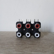 6pin RCA Socket 6pin RCA Terminal 6pin Bell RCA Socket (PCB Terminal) 2x3 6pin RCA Socket 6 Hole 387