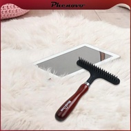 [Phenovo] Carpet Groomer Rake Pet Hair Remover Carpet Comb Manual Clean Tool Pet Hair