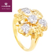 HABIB Piero Yellow and White Gold Ring, 916 Gold