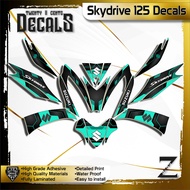 skydrive 125 decals high-quality sticker metallic
