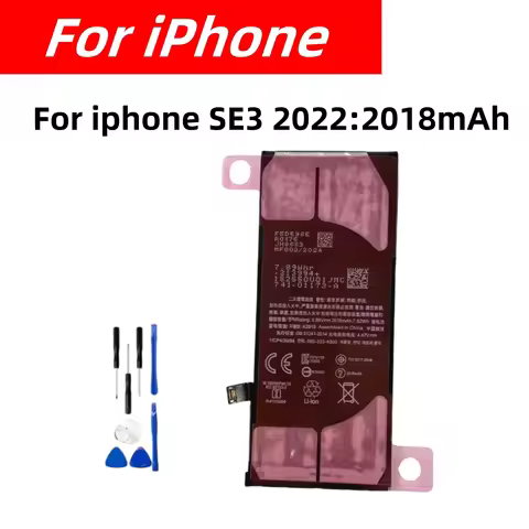 For Zero-cycle High-quality Rechargeable Batterie For iPhone SE3 2022 2018mAh Replacement battery +T