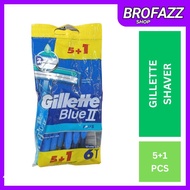 GILLETTE BLUE 2 PLUS SHAVER 5+1 PCS