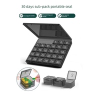 Pill Box One Month Medicine Dispenser 30 Days Medicine Box Portable Medicine 31 Days Dispensing Medi