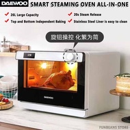 ⚡Ready to ship⚡【DAEWOO】Smart Steaming Oven all-in-one 26L Electric Steam Oven Household table oven air stove Electric Steamer Steaming Grilling Frying K6