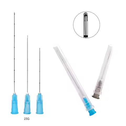 Factory Disposable Mirco Cannula 18g 22g 23g canulas 25g 50mm 70mm 100mm blunt tip needle cannula fo