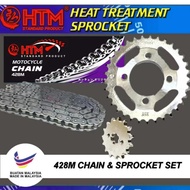 HTM 428-108L SM110 SPORT110R SPORT110E 428 SPROCKET SET HTM CHAIN SPROCKET YB3L YB3 YTZ5 YTZ5S YB5L 