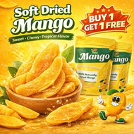 [ BUY 1 GET 1 ] HALAI 3F FOOD DRIED MANGO from Vietnam, whole pieces low in sugar, 250g - 500g Dry