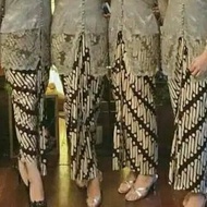 NEW Rok Wiru Jarik Parang Putih Bledak Cantik Instan Bawahan Kebaya Motif