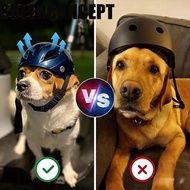 SDEERCONCEPT Dog Helmet, Plastic Comfortable Fit Pet Motorcycle Helmet, Fashion Adjustable Solid Col