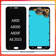 NEW LCD TS Touchscreen Fullset Samsung A8 2015 A800 A8000 OLED BLACK