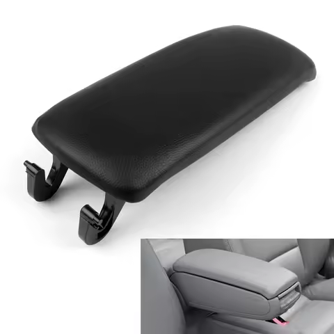 Black 2000-2008 Armrest PU S4 Cover Center For Audi A6 Console Lid Leather A4